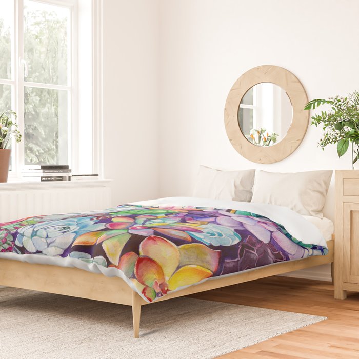 Succulent Garden Duvet Cover Gallery Image 2