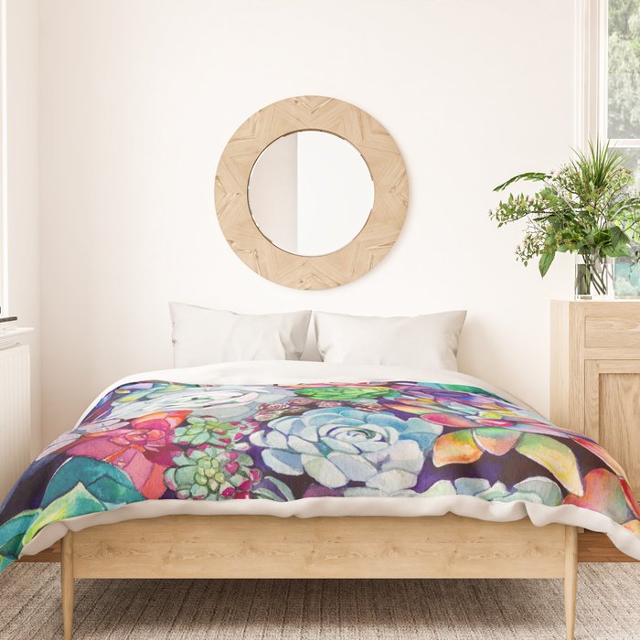Succulent Garden Duvet Cover Gallery Image 3