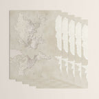 Sepia vintage world map with cities Wrapping Paper Gallery Image 3