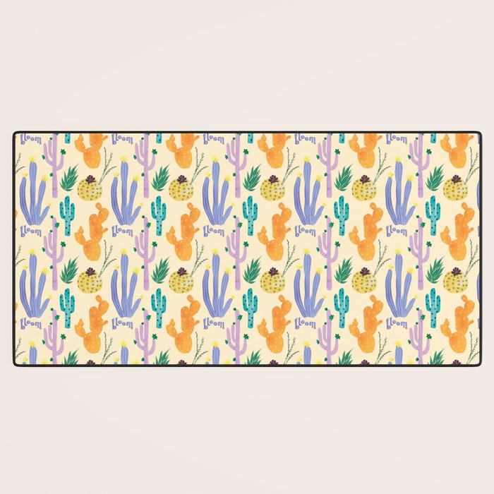 Cactus Blooms Desk Mat Gallery Image 3