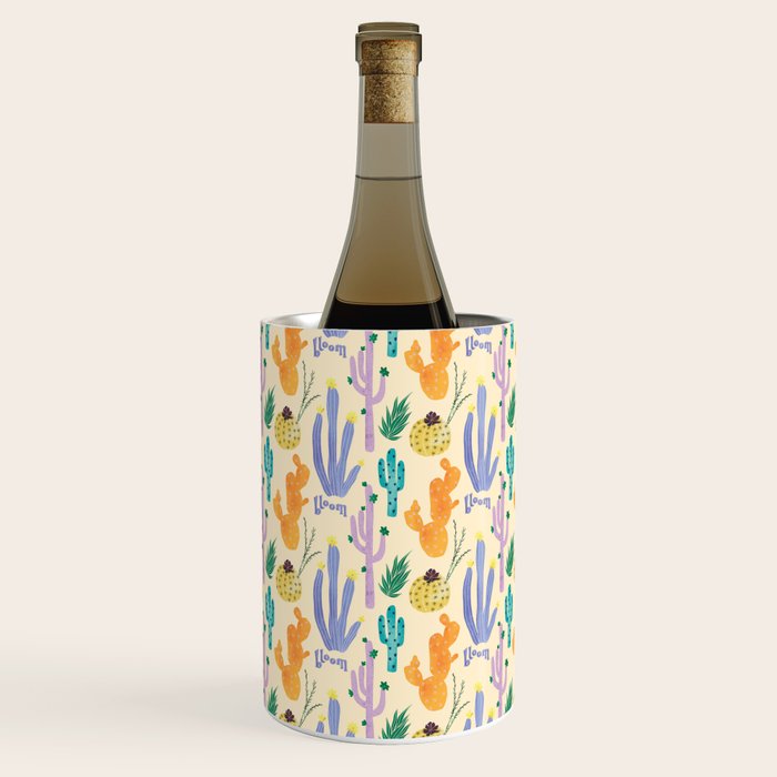 Cactus Blooms Wine Chiller Gallery Image 1