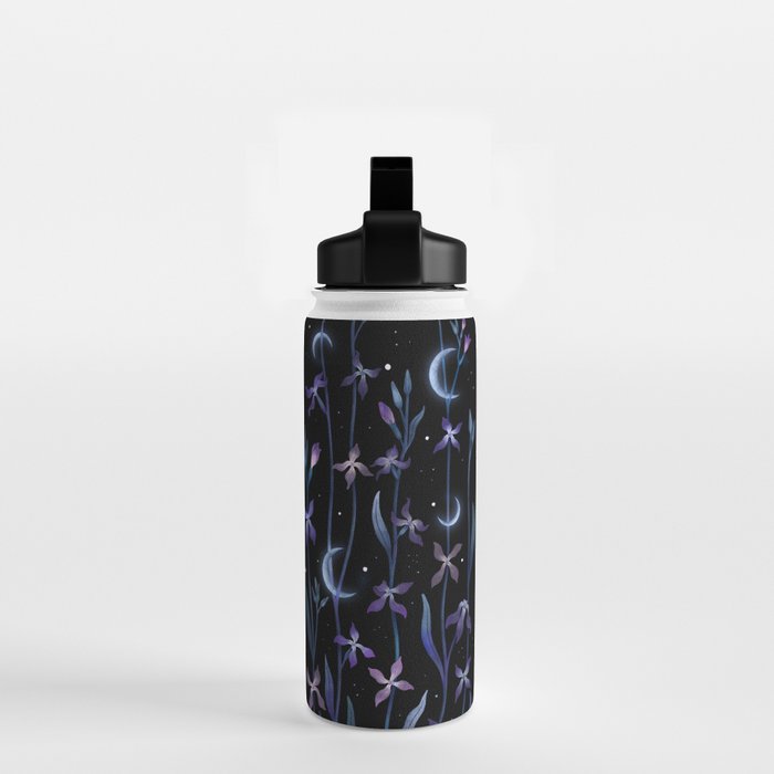 Greeting the Moon - Matthiola Water Bottle Gallery Image 2