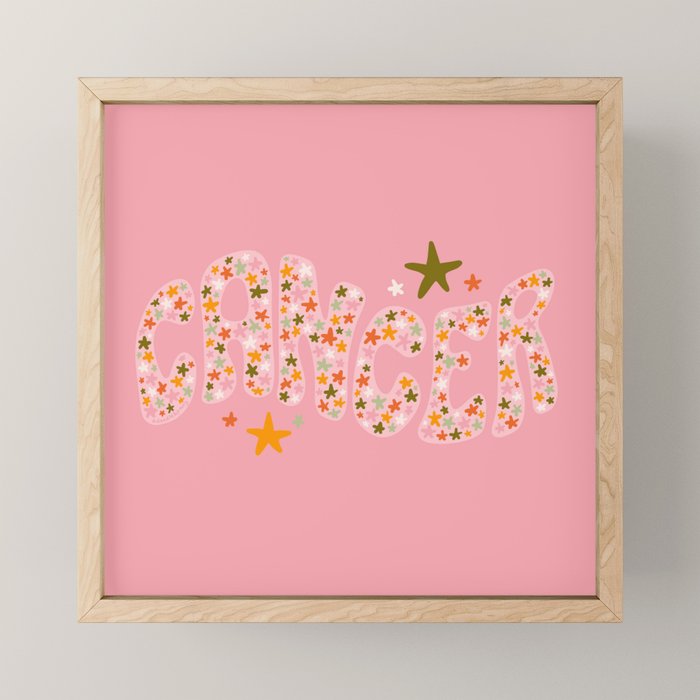 Starry Cancer Mini Art Print Gallery Image 1