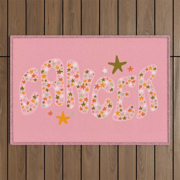 Starry Cancer Outdoor Rug Gallery Image 1