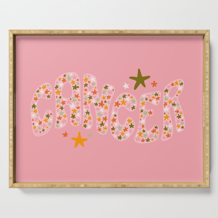 Starry Cancer Serving Tray Gallery Image 1