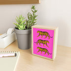 Tigers (Magenta and Marigold) Mini Art Print Gallery Image 2