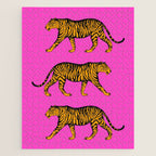 Tigers (Magenta and Marigold) Jigsaw Puzzle Gallery Image 1