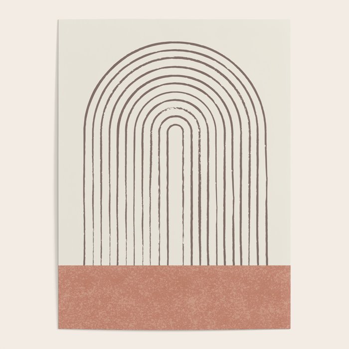Arch Gray Pink Poster Gallery Image 4