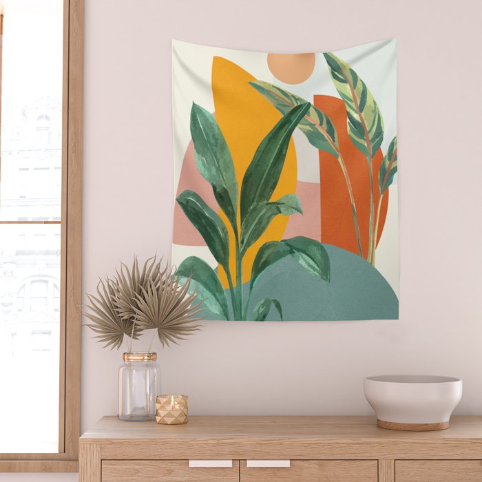 Leaf Design 03 Wall Tapestry Gallery Image 2