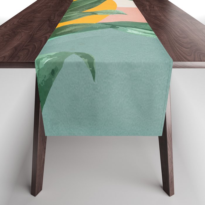 Leaf Design 03 Table Runner Gallery Image 1