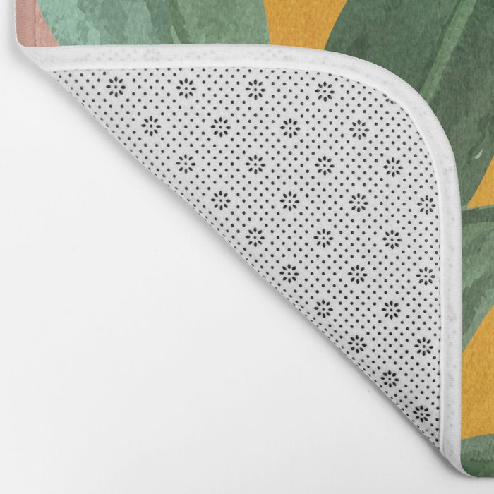 Leaf Design 03 Bath Mat Gallery Image 2