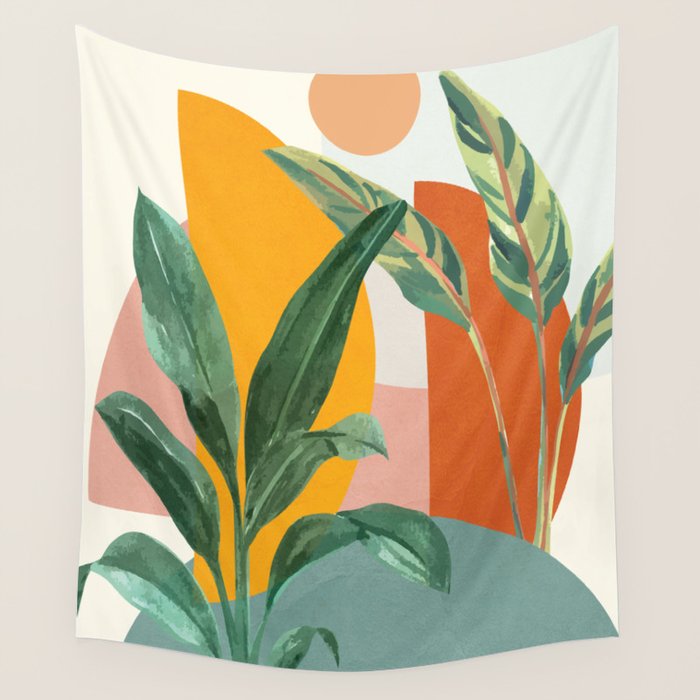Leaf Design 03 Wall Tapestry Gallery Image 4