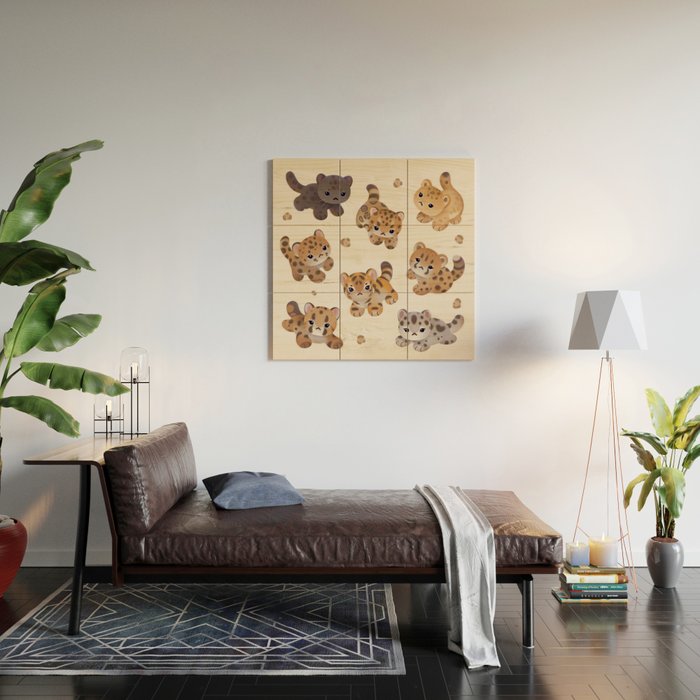 The year of big cat cubs Wood Wall Art Gallery Image 2