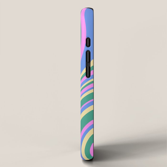 Wavy Stripes XV - 90s Pastel iPhone Case Gallery Image 2