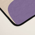 Mid Century Modern Garden Path Pattern 339 Purple and Olive Green Desk Mat Gallery Image 4