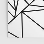 Black white modern abstract geometrical pattern Poster Gallery Image 3