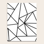 Black white modern abstract geometrical pattern Notebook Gallery Image 4