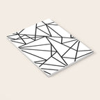 Black white modern abstract geometrical pattern Notebook Gallery Image 3