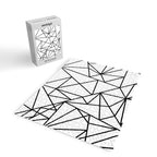 Black white modern abstract geometrical pattern Jigsaw Puzzle Gallery Image 2