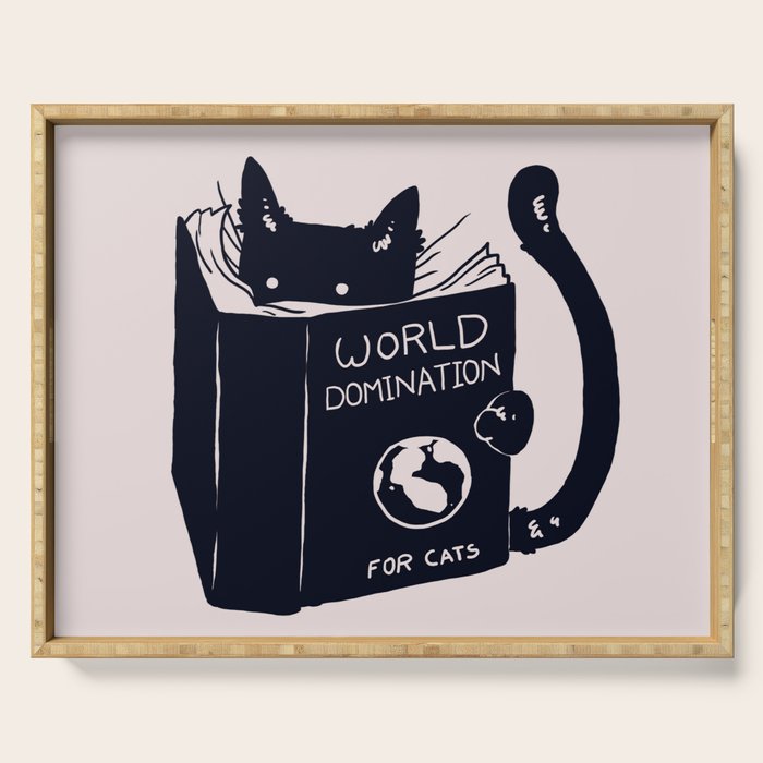 World Domination For Cats Serving Tray Gallery Image 1