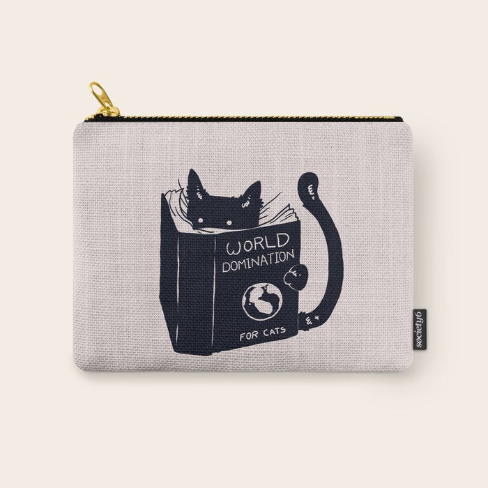 World Domination For Cats Carry All Pouch Gallery Image 1