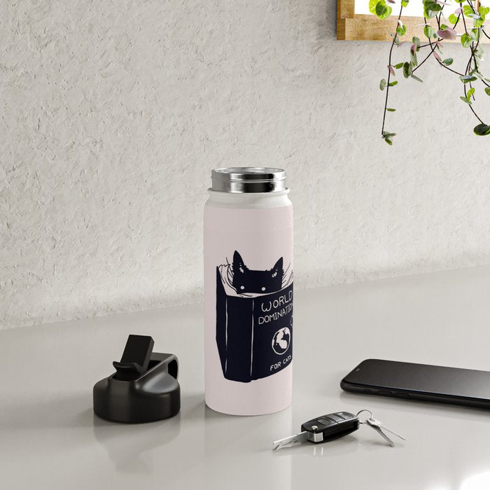 World Domination For Cats Water Bottle Gallery Image 5