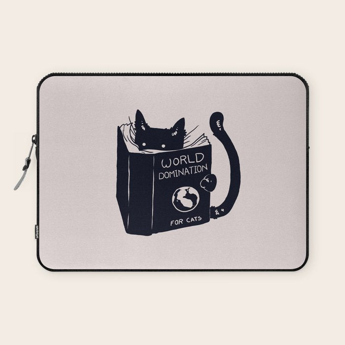 World Domination For Cats Laptop Sleeve