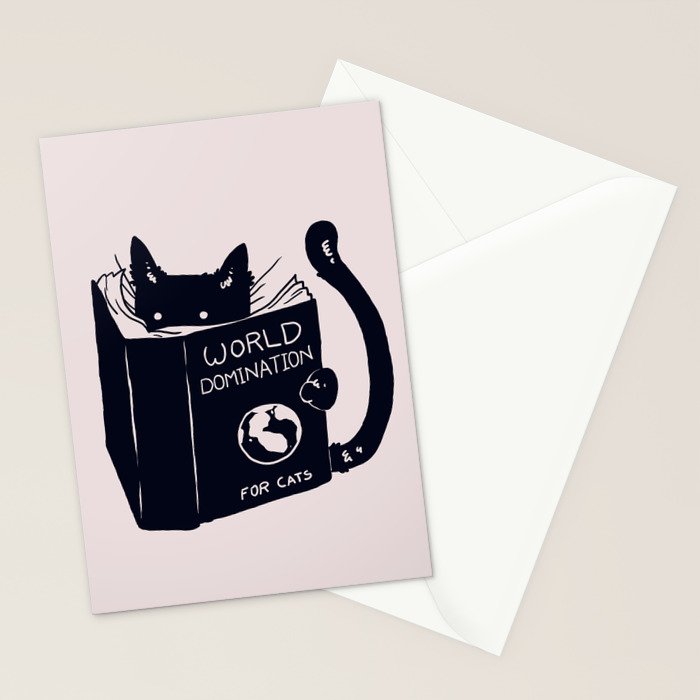 World Domination For Cats Stationery Card Gallery Image 2