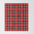 Red + Black Plaid Throw Blanket Gallery Image 2