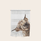 Sneaky Highland Cow Wall Hanging Gallery Image 1
