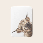 Sneaky Highland Cow Bath Mat Gallery Image 1