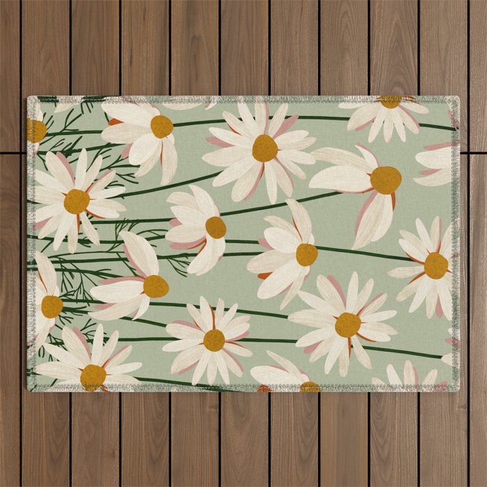 Flower Market London inspiration Outdoor Rug Gallery Image 1