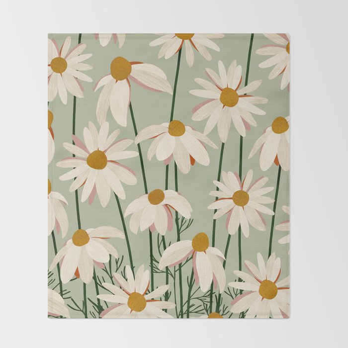 Flower Market London inspiration Throw Blanket Gallery Image 2