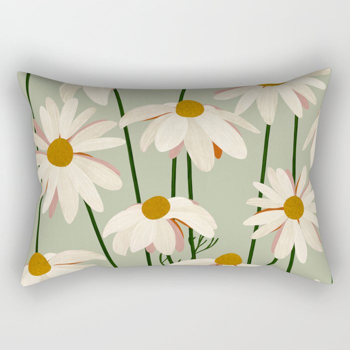 Flower Market London inspiration Rectangular Pillow Gallery Image 1