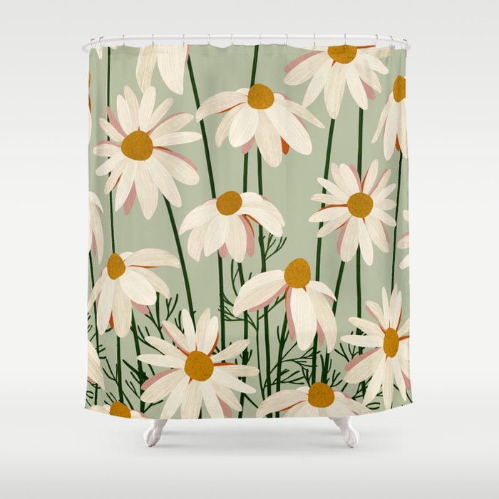 Flower Market London inspiration Shower Curtain Gallery Image 1