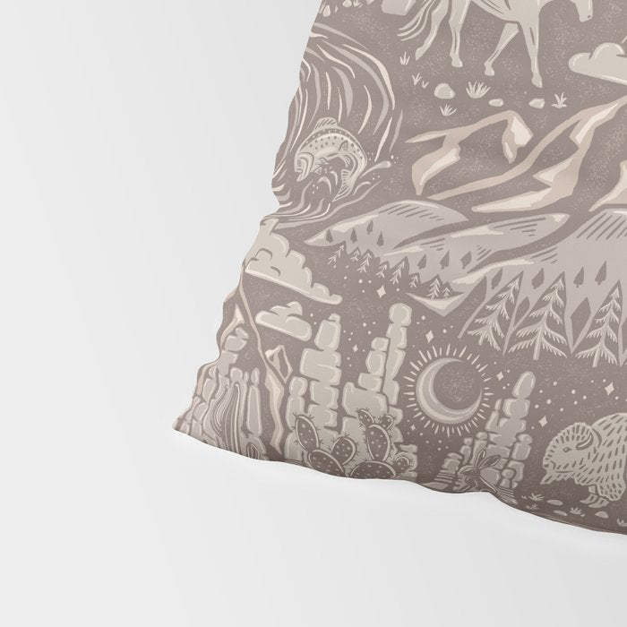 Wild West - Taupe Neutral  Pillow Sham Gallery Image 4