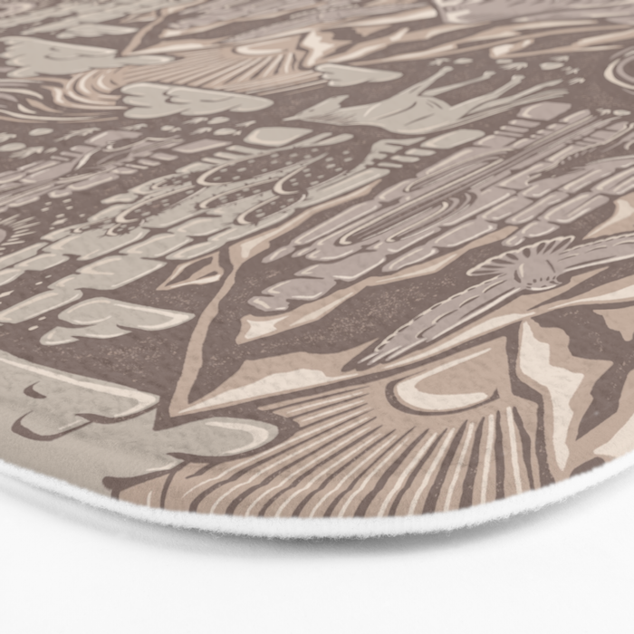 Wild West - Taupe Neutral  Bath Mat Gallery Image 3