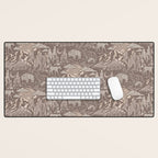 Wild West - Taupe Neutral  Desk Mat Gallery Image 1
