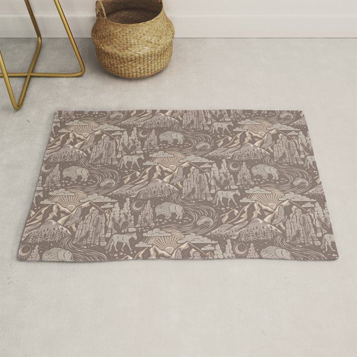 Wild West - Taupe Neutral  Rug Gallery Image 1