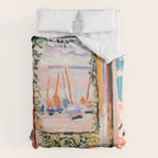 The Open Window- Henri Matisse -Open Window Collioure - Matisse Collioure  Duvet Cover Gallery Image 6