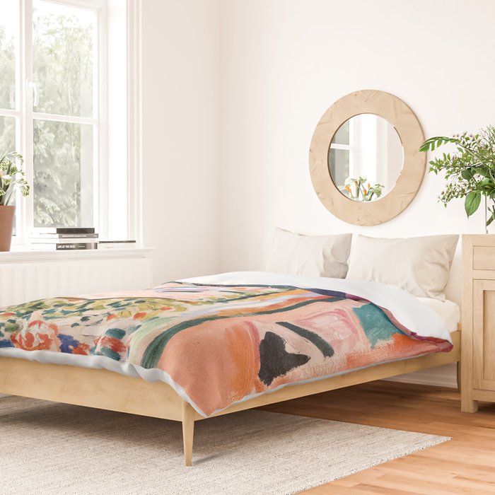 The Open Window- Henri Matisse -Open Window Collioure - Matisse Collioure  Duvet Cover Gallery Image 2