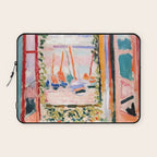 The Open Window- Henri Matisse -Open Window Collioure - Matisse Collioure  Laptop Sleeve Gallery Image 1