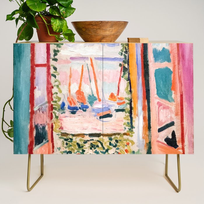 The Open Window- Henri Matisse -Open Window Collioure - Matisse Collioure  Credenza Gallery Image 1