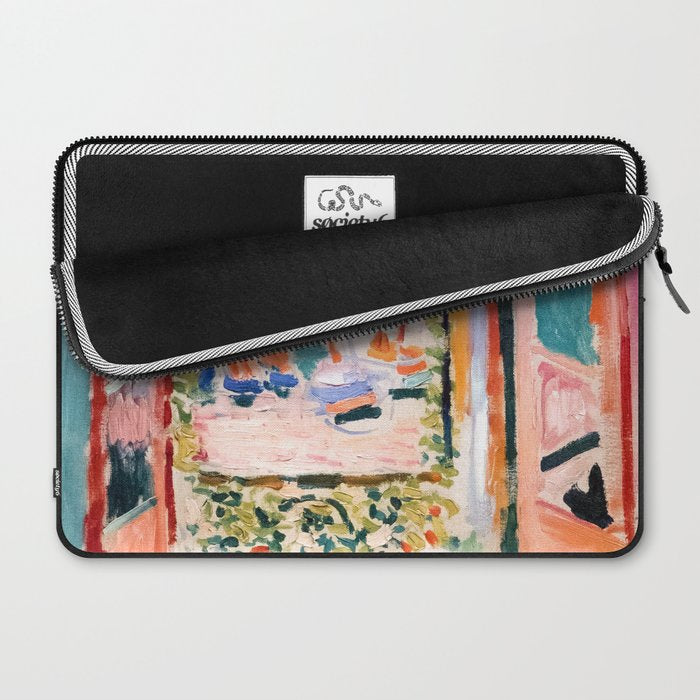 The Open Window- Henri Matisse -Open Window Collioure - Matisse Collioure  Laptop Sleeve Gallery Image 2