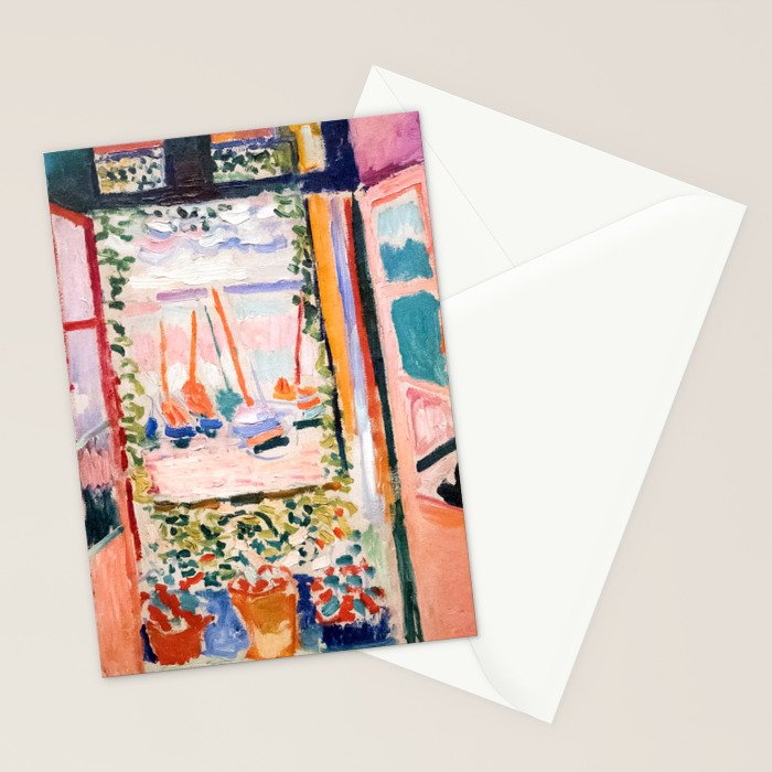 The Open Window- Henri Matisse -Open Window Collioure - Matisse Collioure  Stationery Card Gallery Image 2