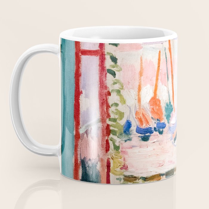 The Open Window- Henri Matisse -Open Window Collioure - Matisse Collioure  Coffee Mug Gallery Image 3