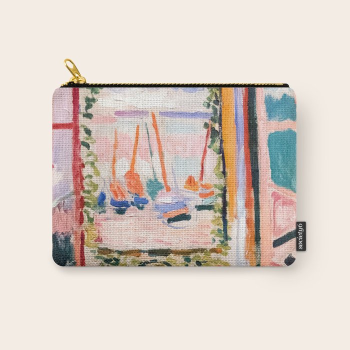 The Open Window- Henri Matisse -Open Window Collioure - Matisse Collioure  Carry All Pouch Gallery Image 1