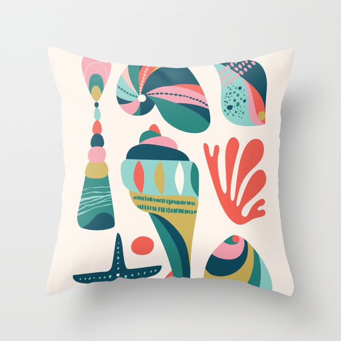 Seashell Throw Pillow Gallery Image 6