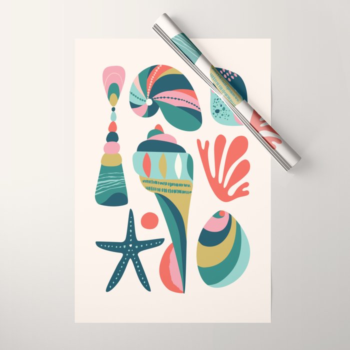Seashell Wrapping Paper Gallery Image 1
