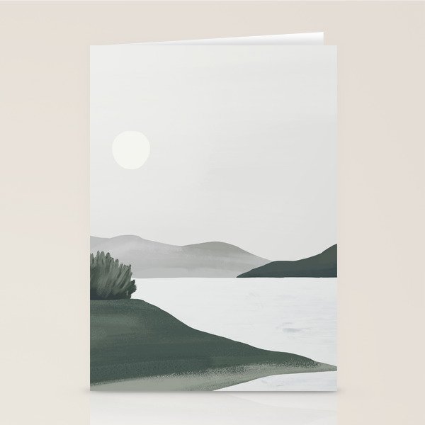 Minimalist Landscape Stationery Card Gallery Image 1